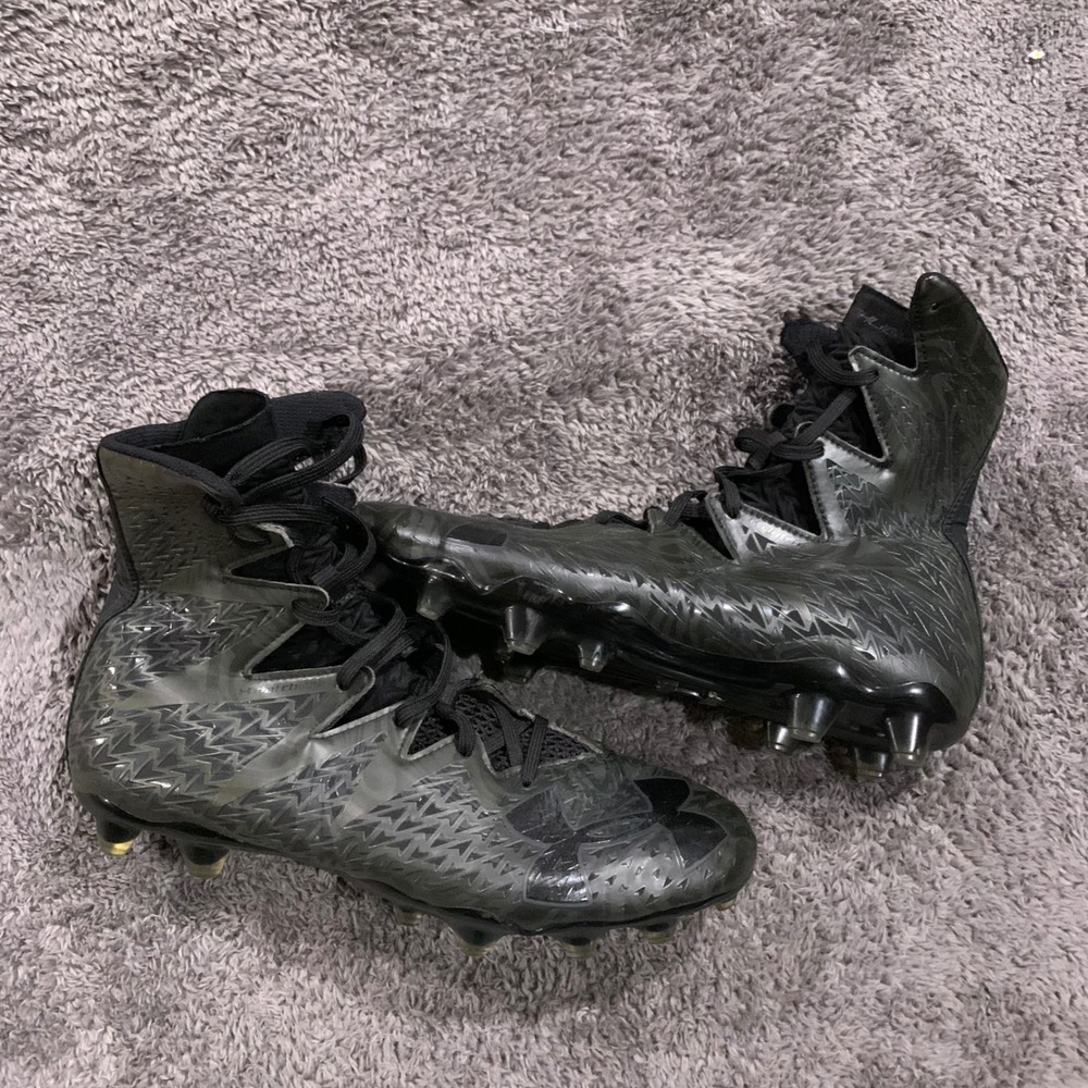Under Armour Highlight MC Mens Football Cleats Black High Top 1277683-001  10US